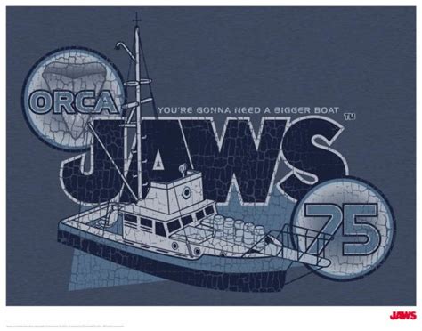 Buy Framed Poster Print Jaws The Orca Memory Box