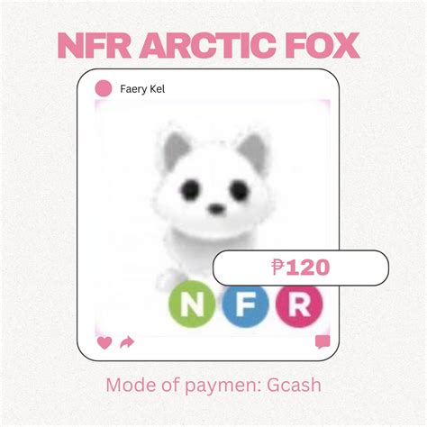 Adopt Me Nr Arctic Fox Video Gaming Video Games Others On Carousell