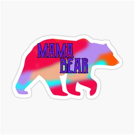 Mama Bear Sticker For Sale By Sponkii Redbubble