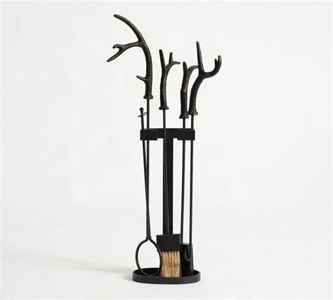 Antler Fireplace Tool Set Pottery Barn