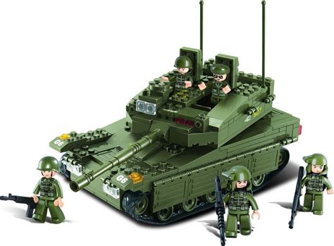 Sluban M38-B0305 Army Merkava Tank with 5 Mini Figures (344 Pieces ...
