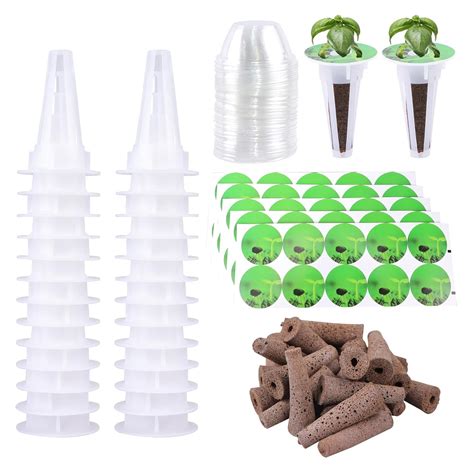 Amazon PUREKRA 50 PCS Hydroponic Seed Pod Kit Growth Sponges