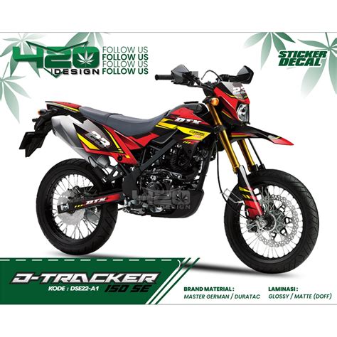 Jual NEW Kawasaki Dtracker SE 150 Custom Dekal Body Variasi Merah