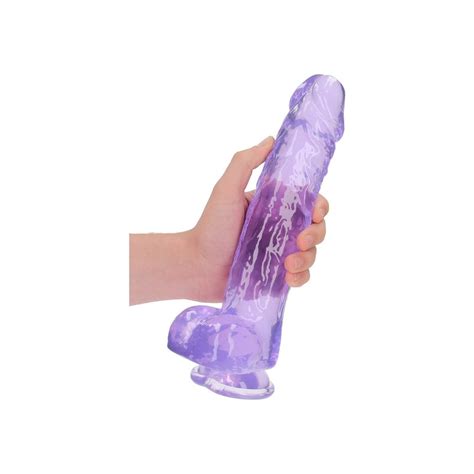 REALROCK DILDO REALÍSTICO EFECTO GELATINA CON TESTÍCULOS 10