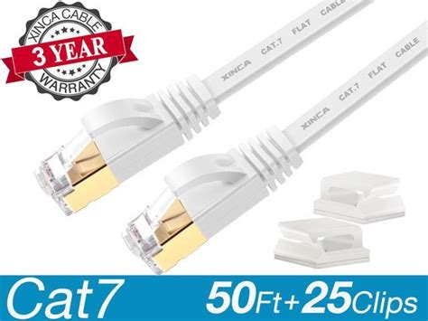 Xinca Cat Ethernet Cable Extra Long Lnternet Network Flat Patch Cord