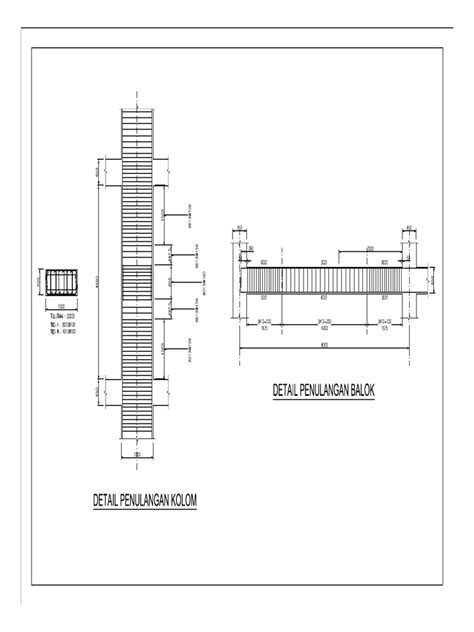 Standart Detail Penulangan Kolom And Detail Penulangan Balok Pdf