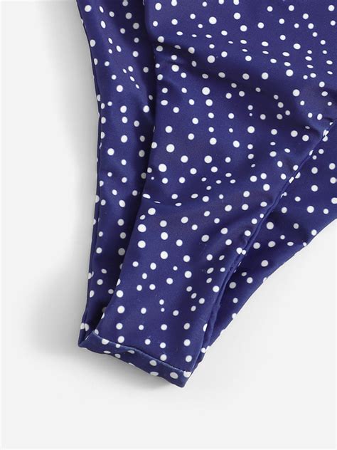 Polka Dot High Waist Bikini Swimsuit Shein Usa