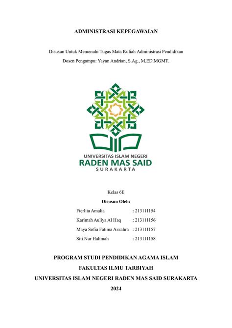 Makalah Administrasi Kepegawaian Kelompok Pdf