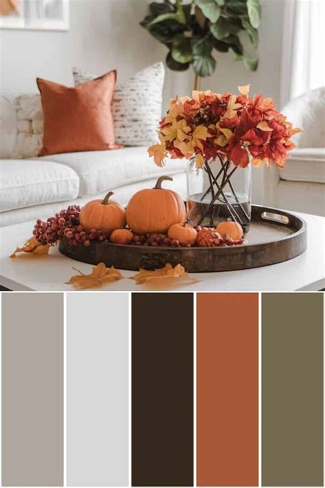 Pumpkin Spice Color Palette With Hex Codes And Paint Colors