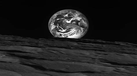 South Koreas Lunar Orbiter Sends Photos Of Earth Moon