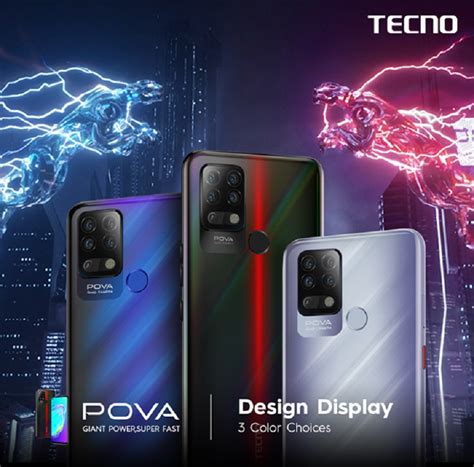 Tecno POVA Gaming Phone With Helio G80 SoC Quad Cameras Launched