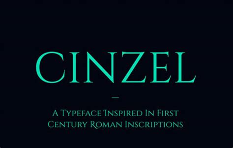 Cinzel Font Free Download - Font Sonic