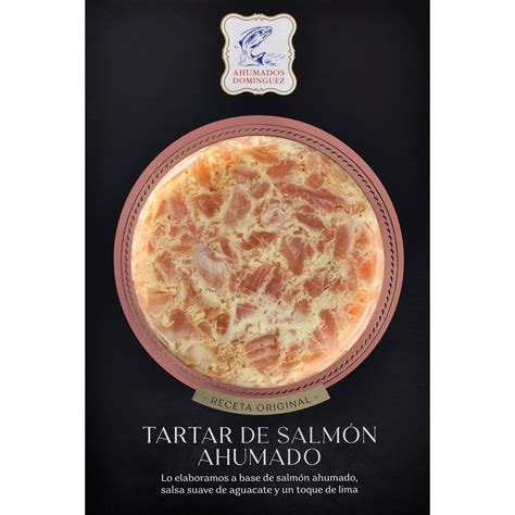 Tartar de salmón ahumado envase 150 g AHUMADOS DOMINGUEZ