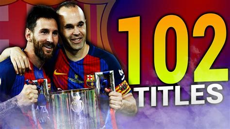 Fc Barcelona All Trophies And Honours Youtube