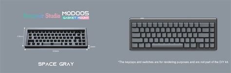 Akko Diy Kit Rgb Mechanical Keyboard Hot Swappable Gasket Mount With Key Layout Mm