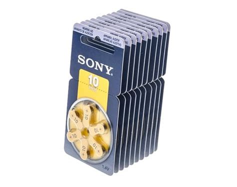 Sony Hearing Aid Batteries - 60 Pack