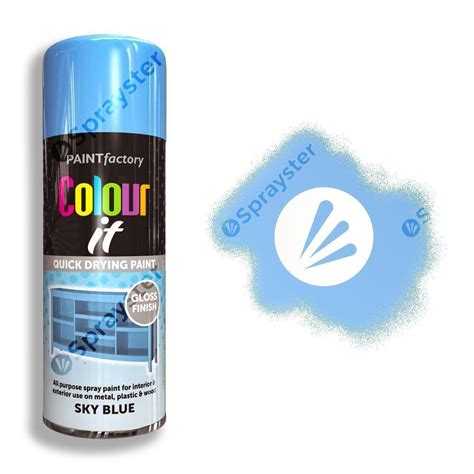 Colour It Sky Blue Spray Paint Gloss 400ml – Sprayster