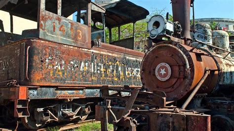 Steam Locomotive Scrapyard And Museum Havana Youtube