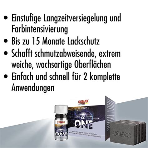 Sonax Profiline Hybridcoating Cc One Langzeitversiegelung Ml Set