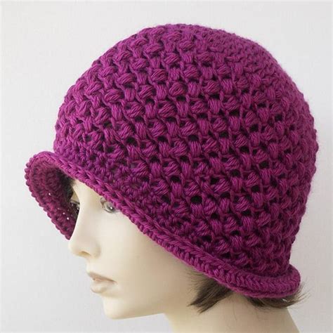 Bean Stitch Flapper Cloche Crochet Pattern By Judith Stalus Winter