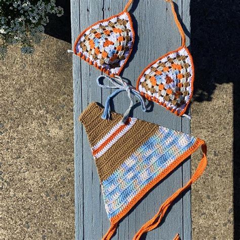 Handmade Crochet Bikini 100 Cotton Depop