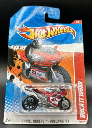Hot Wheels Ducati R Red Thrill Racers Volcano Bike Sealed EBay