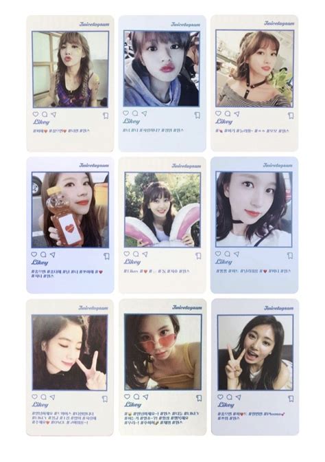 Twicegram Photocard Back Photocard Photo Cards Photo