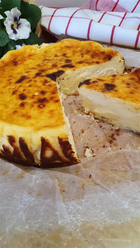 Tarta De Queso La Viña De San Sebastián 3 Minutos Y Al Horno Ok Recetas