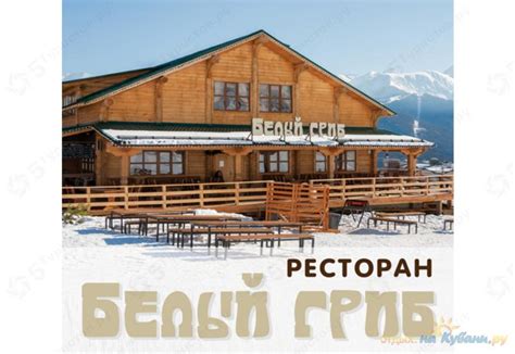 Карта - Ресторан Белый гриб, Сочи, Красная Поляна, Эсто-Садок, СТК ...