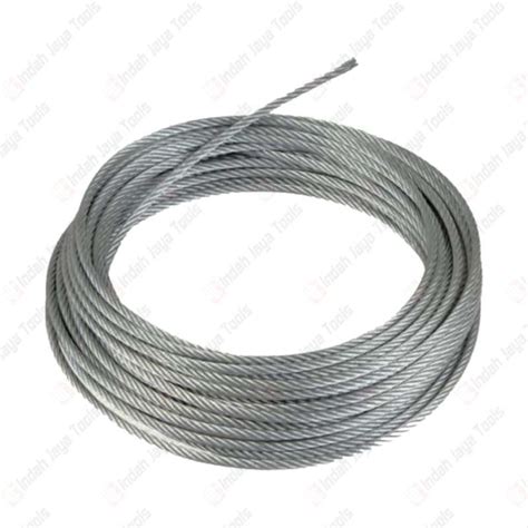 Jual Kawat Seling Baja Galvanis 6 Mm Tali Sling Cable Wire Rope Di