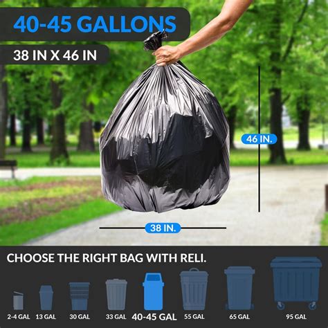 Reli Supervalue Gallon Trash Bags Count Bulk Made In Usa