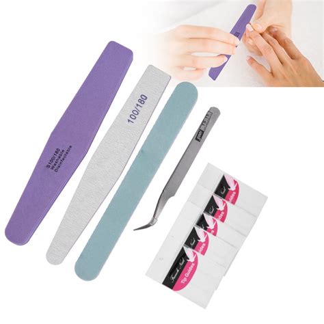 TOPINCN Manicure Tool Nail File 5Pcs Professional Nail Art Manicure