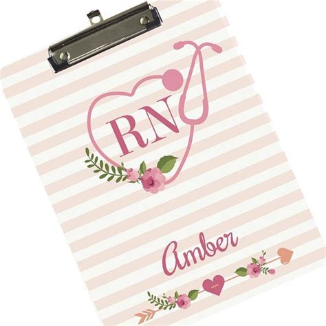 Personalized Nurses Clipboard Custom Clipboards For Rn Custom