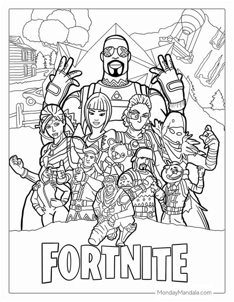 60 Fortnite Coloring Pages Free Pdf Printables In 2023 Coloring Pages Coloring Books