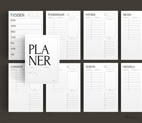 Minimalistyczny Planer Tygodnia Do Druku Och Pastel Najpi Kniejsze