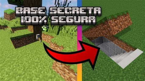 COMO HACER UNA BASE SECRETA EN MINECRAFT 100 SEGURA YouTube