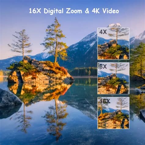 4k Digital Camera Camcorder, 56 Megapixel Digital Zoom Point And Shoot ...