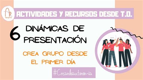 Din Micas De Presentaci N Para Adultos Actividades Grupales Youtube