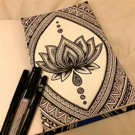 猫小君de图片分享 手绘mandala佛教和 堆糖美图壁纸兴趣社区 Zentangle art Sharpie art