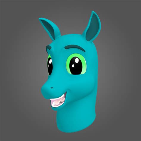 Лошадь Персонаж Бюст - Анимированные 3D Модель $15 - .blend - Free3D