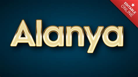 Alanya Glitter Text Effect Generator