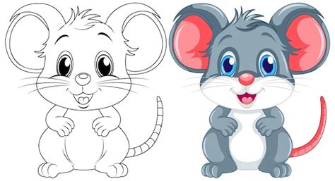 Cartoon Maus Malbuch Bilder - Kostenloser Download auf Freepik