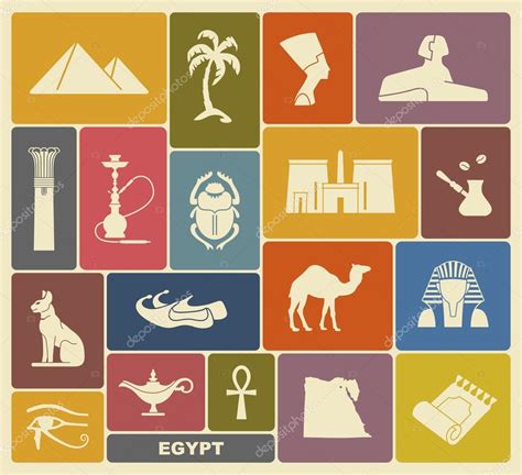 Egyptian Symbols Stock Vector By Klava 67425441