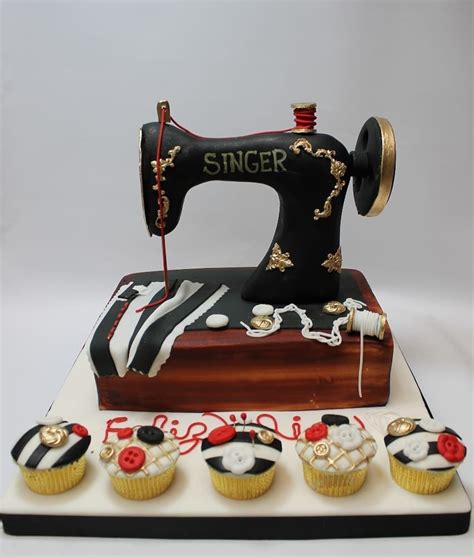 Torta M Quina De C Ser Comestible Sewing Machine Cake Sewing