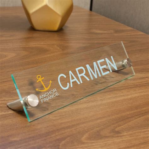 Acrylic Name Plates For Offices Printed In Full Color