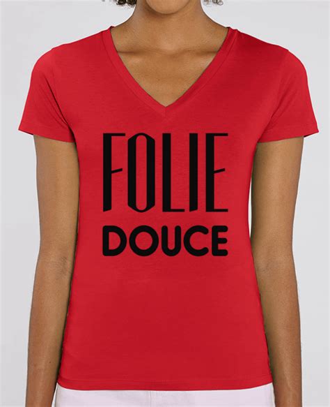 Tee Shirt Femme Col V Stella EVOKER Folie Douce Coton BIO Tunetoo