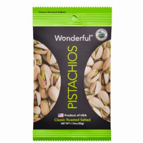 Wonderful Classic Roasted Salted Pistachios 50g IMPORTNESIA