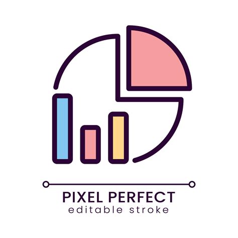 Pie Chart Pixel Perfect RGB Color Icon Data Analysis Presentation