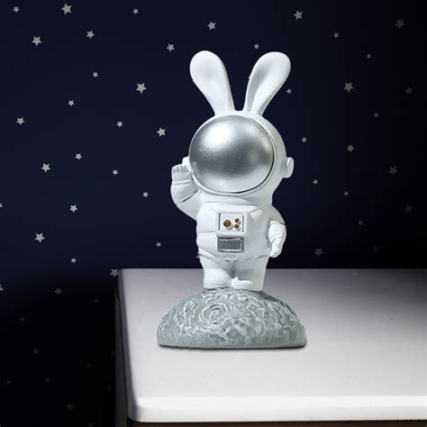 Myvepuop Desktop Ornament Astronaut Figurine Decor Polyresin Astronaut