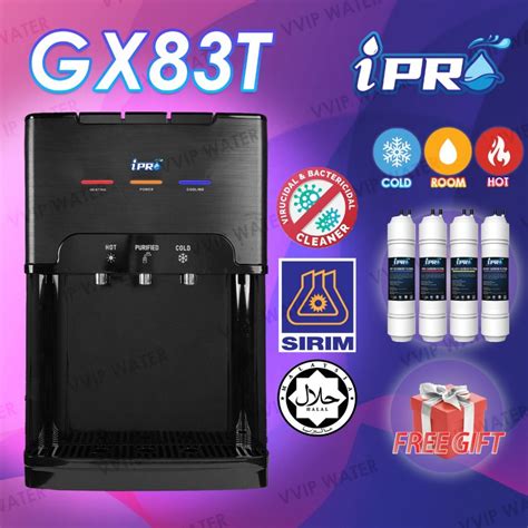 IPRO Penapis Air 3 Suhu Water Dispenser Hot Normal Cold Model GX 93TB GX 83TB With 4 Jakim